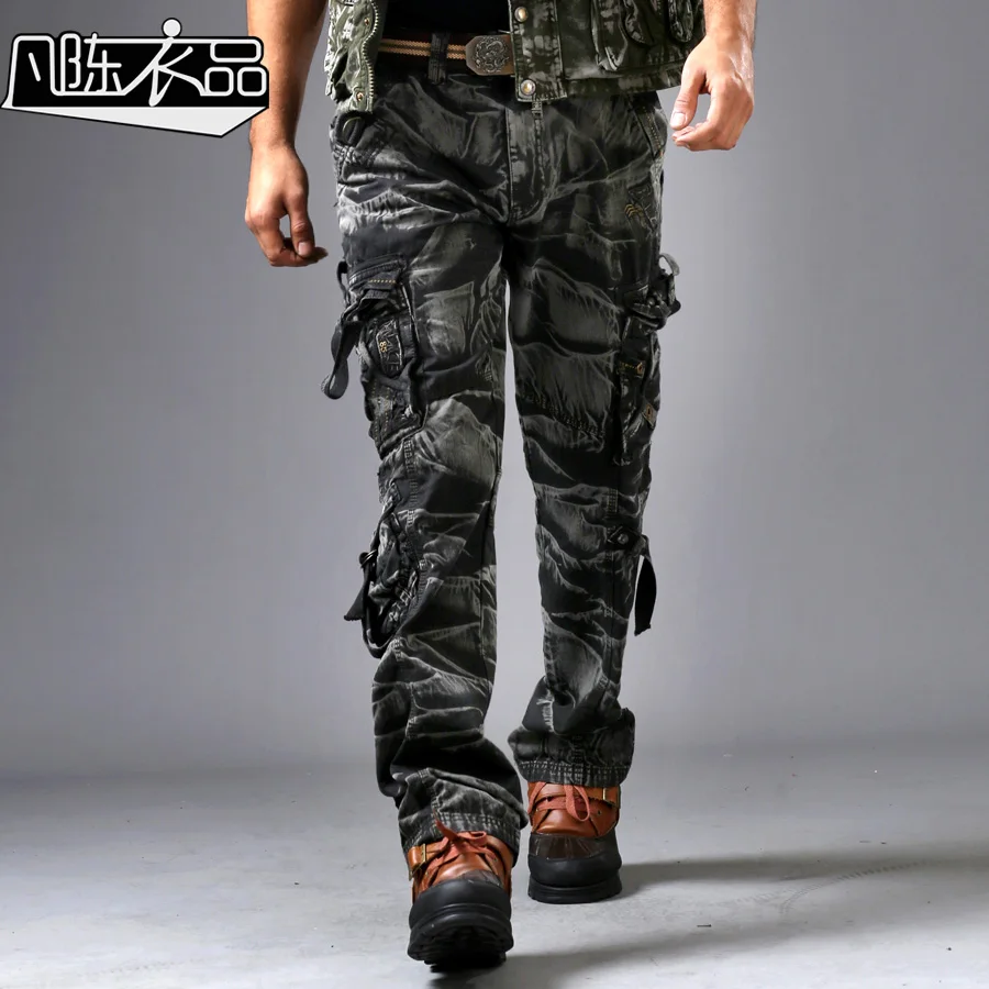 mens cargo pants with lots of pockets