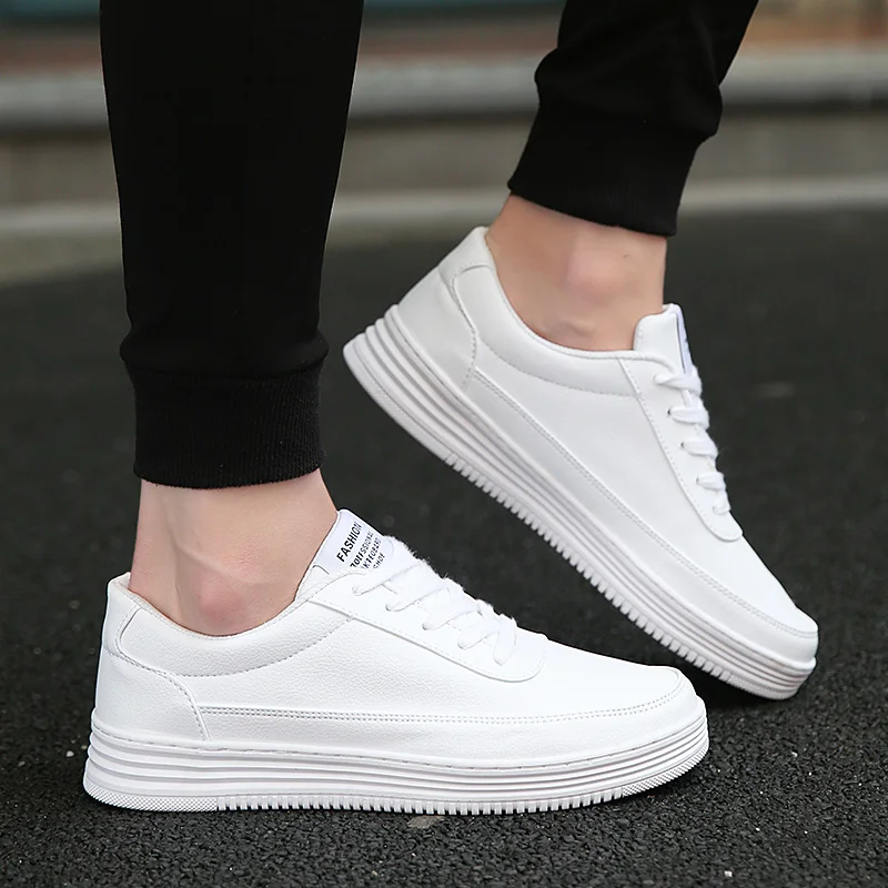 

Men Vulcanized Shoes Round Toe Casual Shoes Mens White Daily Shoes Footwear Male Big Size 38-47 Fashion Brand Walkerpeak K8-45