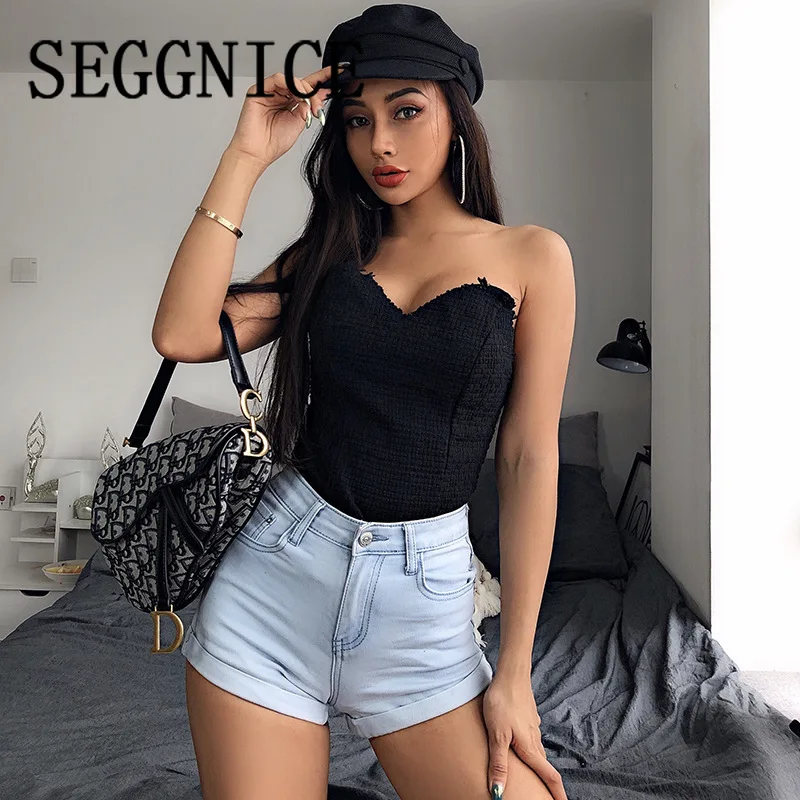 

Women Summer Casual Solid Color Fashion Strap Sleeveless Camisole Top Sexy Halter Elastic Slim Top Bustier Fashion 2019