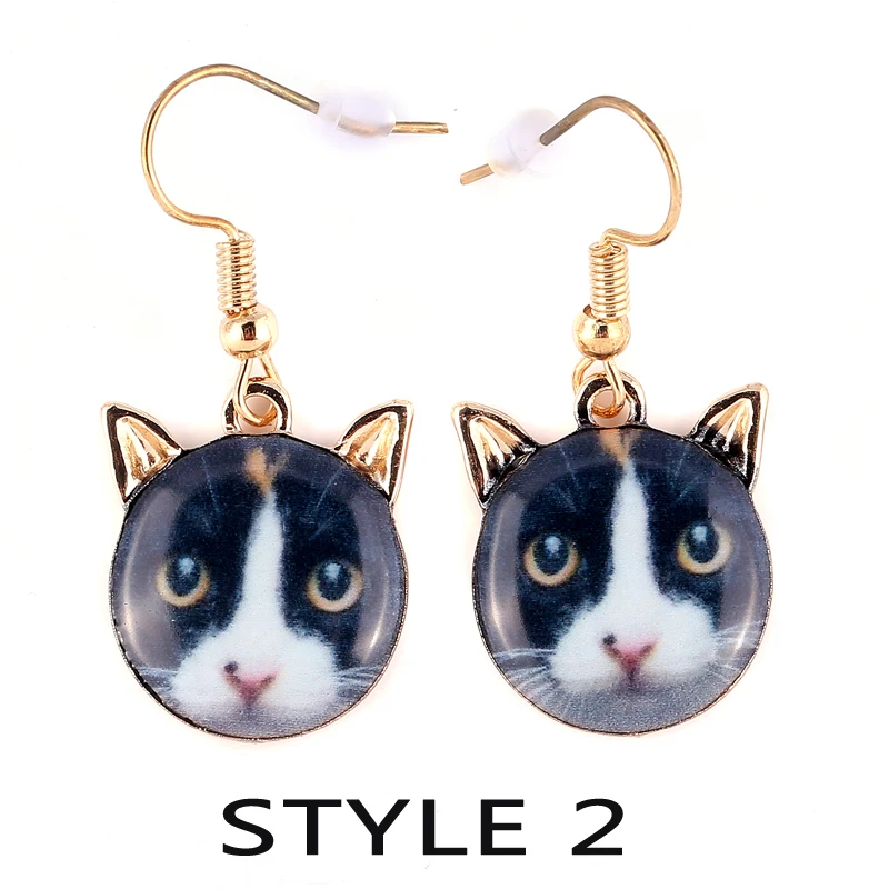 Hot Fashion Designed Cute Animal Earrings Big Eyes Cats Earrings for Women EH050 DROPSHIPPING