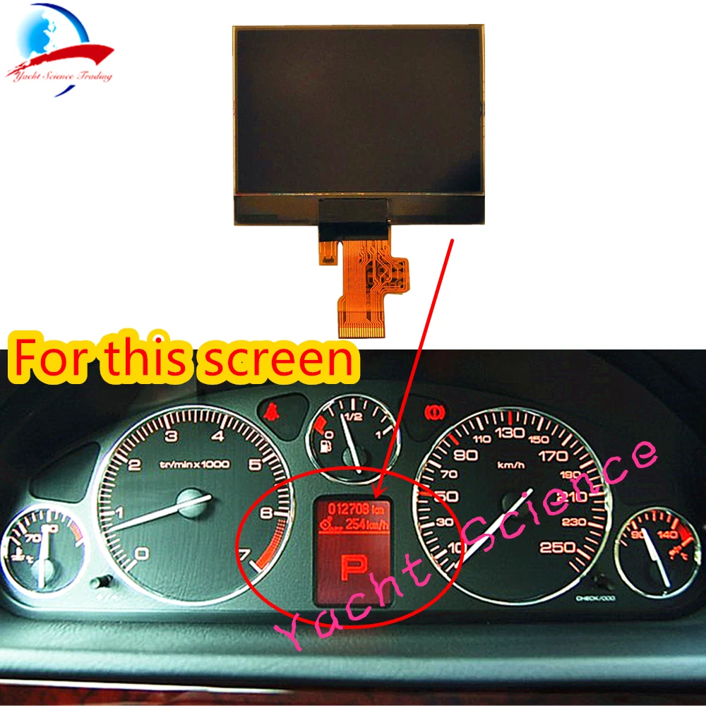 

Instrument Cluster Replacement Car Lcd Screen Monitor for Peugeot 407 407SW Coupe VDO Dashboard Cluster Display A2C53119649