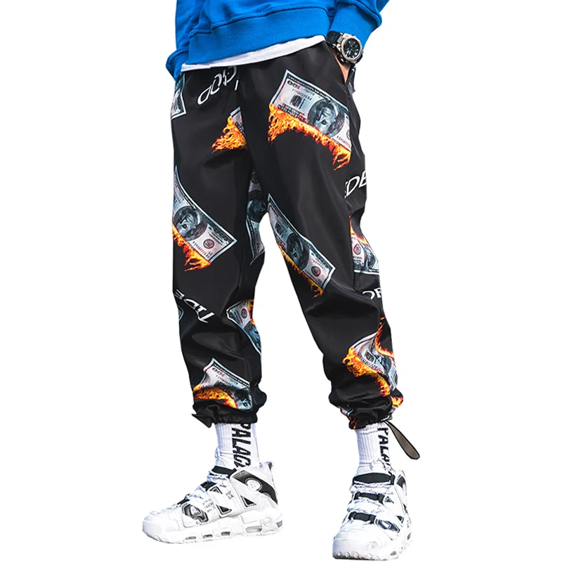 Neue Mode Gedruckt Männer Harem Hosen Hip-Hop Lässige Streetwear Jogger Männer 2023 Sommer Mode Elastische Taille Hose LBZ45