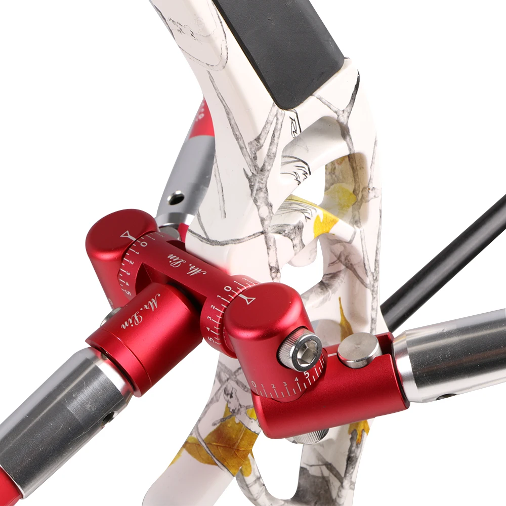 Archery Balance Rod Competition Stabilizer V bar Connector Adjustable