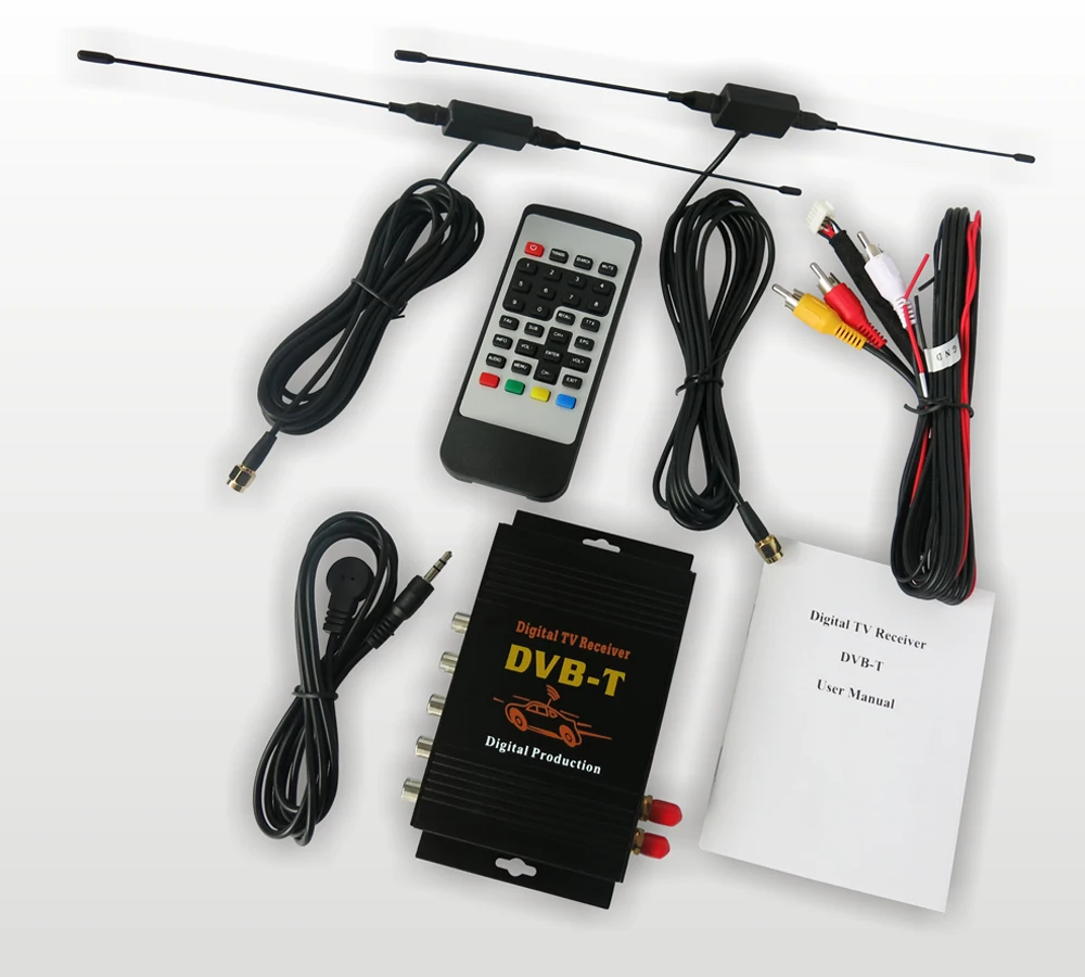 krando car digital TV box DVB-T with 2 antenna (2)