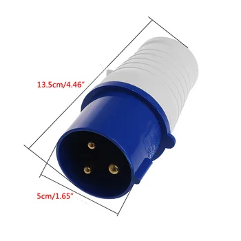

32 Amp 3 Pin Plug 220 - 250 Volt 2P+E Weatherproof IP44 32A Generator Heavy Duty