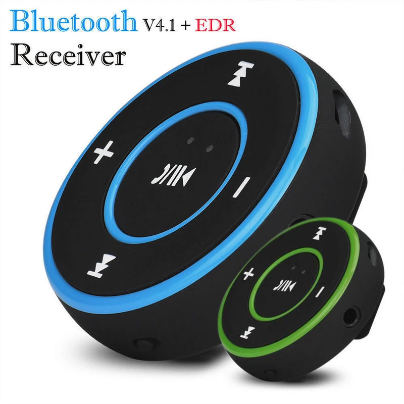 

Mayitr 1pc 3 Colors Wireless Bluetooth Music Receiver 3.5mm Bluetooth Stereo Adapter Audio Music AUX Receiver for Audio Devices