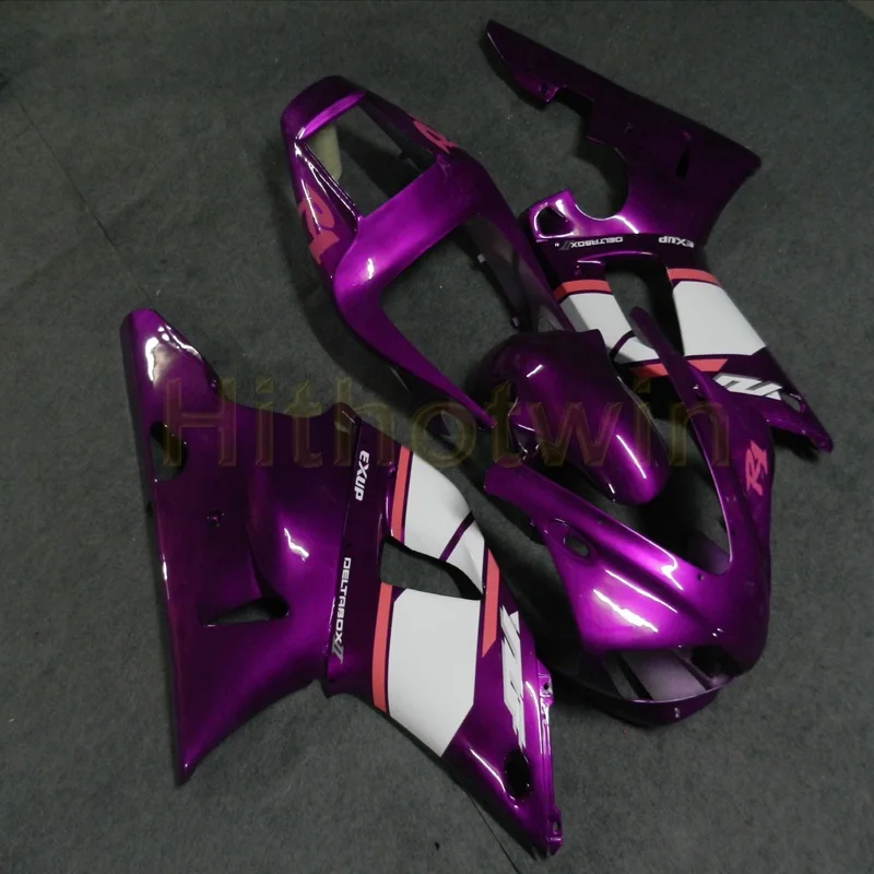 Капот мотоцикла на заказ для Yamaha YZF-R1 00 01 YZF R1 2000 2001 ABS пластиковые моторные Обтекатели+ винты Черный - Цвет: E