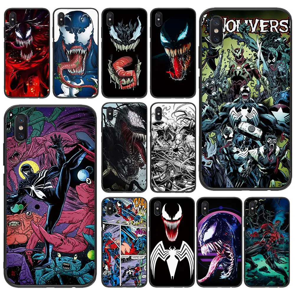 Marvel venom deadly Soft TPU For Xiaomi Redmi Mi6 8 9 A1 A2 F1 Plus Case 5 /5Plus M8 Lite Silicone Phone Back |