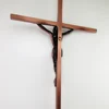 10 Inch Red Copper Plated First Communion Big Wall Cross Saint Benedict Crucifix 4
