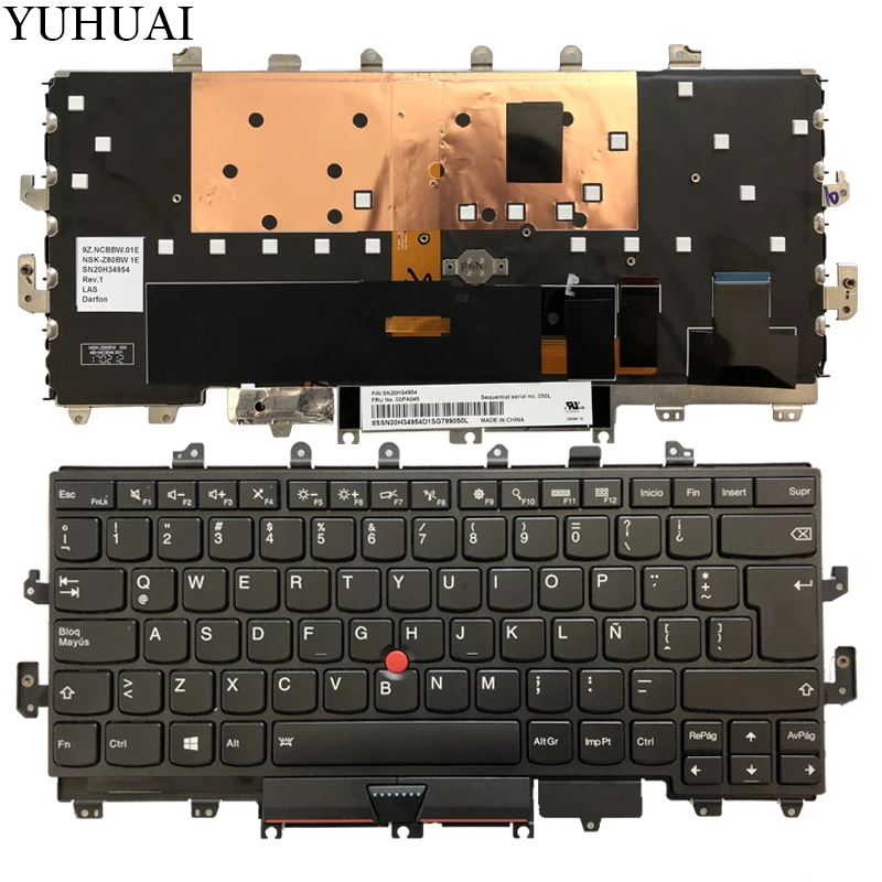 

NEW Latin laptop keyboard for Lenovo Thinkpad X1 yoga X1 1st 2016 LA Keyboard