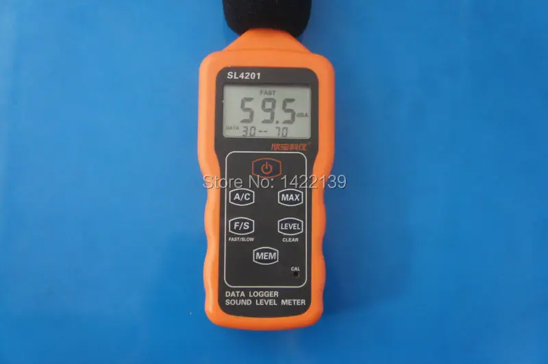 

Digital Sound Level Meter Decibel Data Logger 30-130dB USB SL4201