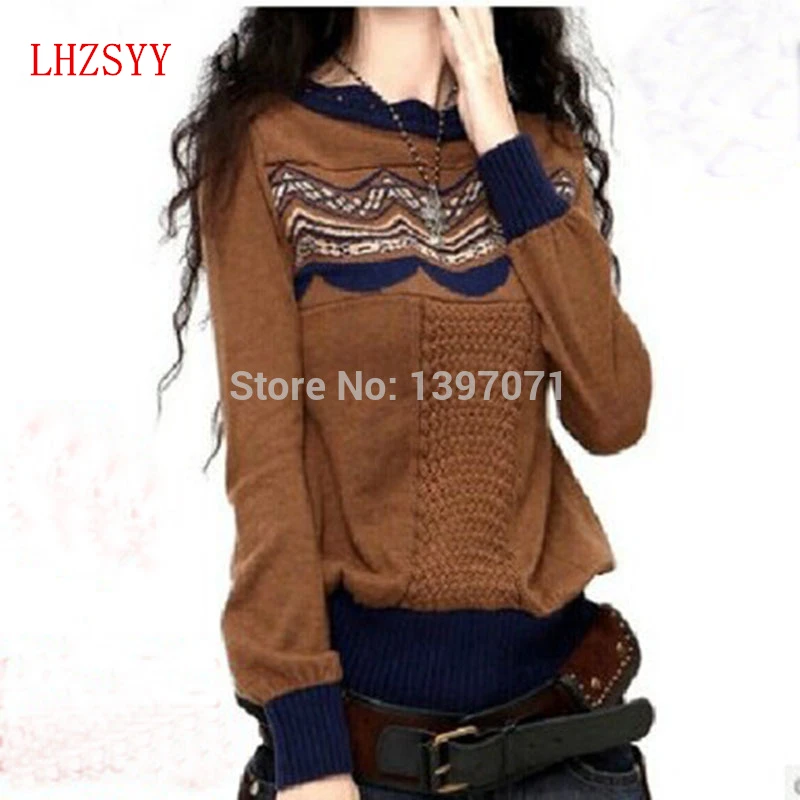 

latest Blending Cashmere Sweater New Autumn And Winter Knitting hedging Women's Wool Sweater NEW Design and style