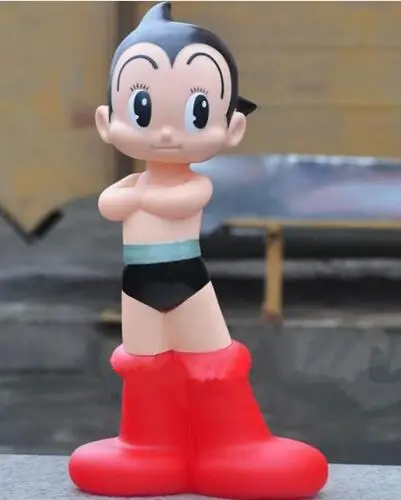 1" Astro Boy фигурка игрушка аниме мультфильм Astroboy ПВХ персональная фигурка Коллекционная модель игрушка кукла креативный 38-41 см коробка T23 - Цвет: Красный