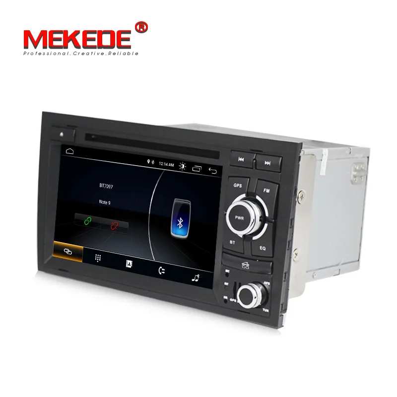 Excellent MEKEDE 2din Android 8.1 Car DVD GPS player For Audi A4 S4 RS4 2002-2008 with wifi BT GPS navigation 3G multimedia free shipping 5