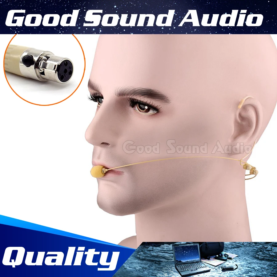 5 قطع اصلية الأصلي البسيطة xlr ta4f 4pin موصل قابس سماعة headworn ميكروفون mic ل شور bodypack الارسال