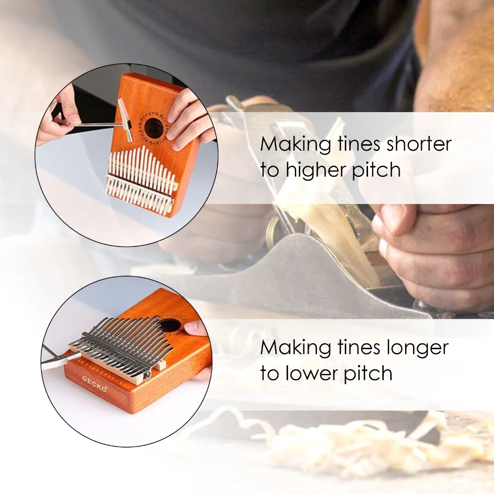 GECKO Kalimba 17 клавиш Thumb Piano builts in EVA высокопроизводительный защитный мешок тюнинг