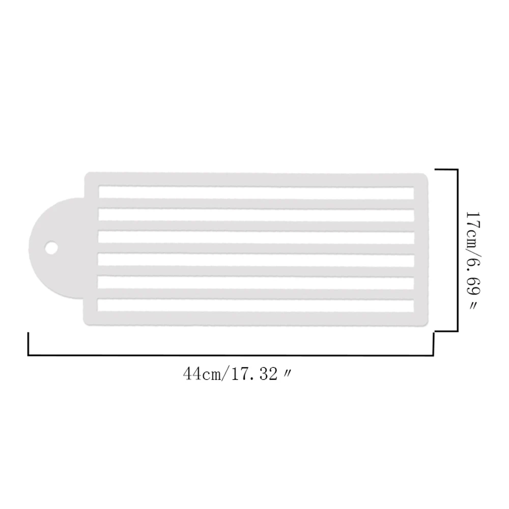 Полосатый резной трафарет, дизайн свадебного торта, пластиковый шаблон, форма для рисования, трафарет для украшения бутылки, жаропрочная посуда для фондан, инструменты
