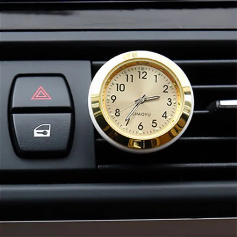 

Luminous Car Dashboard Clock Digital Quartz Mini Automobile Decoration Clip Air Vent Universal car accessories thermometer