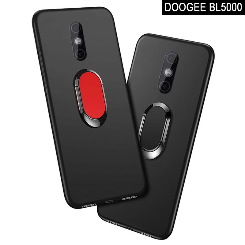 DOOGEE BL5000 чехол Роскошный 5,5 дюймов мягкий черный силиконовый магнитный автомобильный держатель кольцо Funda Для DOOGEE BL 5000 чехол для телефона s