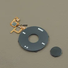 Черное колесо клика+ черная Центральная кнопка для iPod 5-го поколения iPod 5 видео 30 Гб 60 ГБ 80 Гб