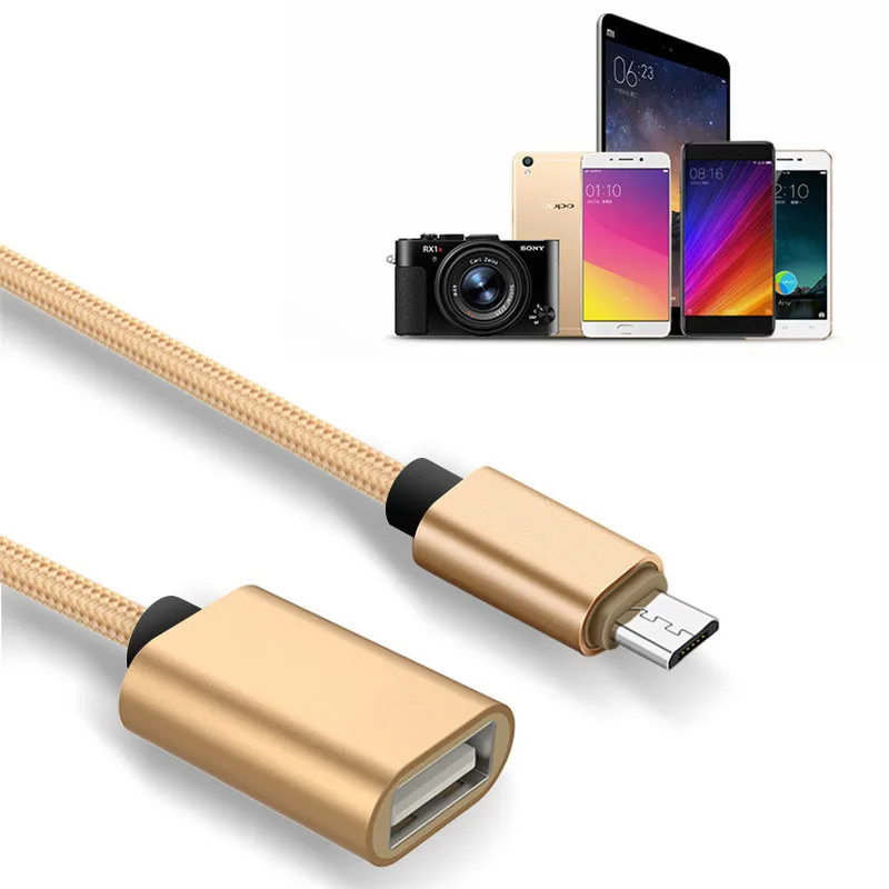 Micro USB OTG кабель адаптер для Android leTV huawei oppo vivo планшет samsung смартфон Micro USB к USB 2,0 конвертер OTG кабель