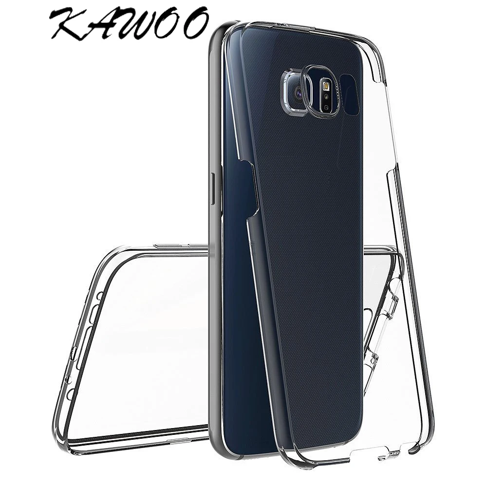 

Clear White 360 Degree Full Body Soft Rubber Case Cover For Samsung Galaxy S9 Silicone Front & Back TPU Gel Capa For S9 Plus S6