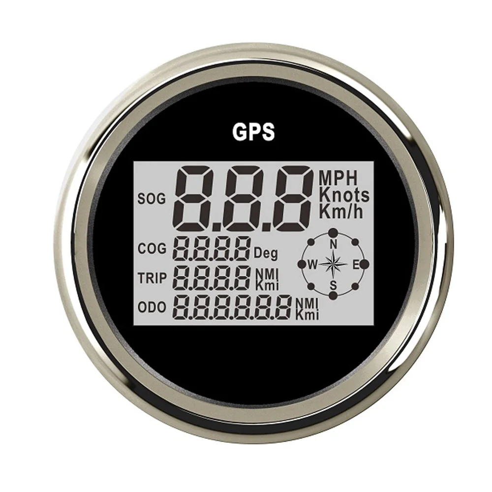 85 мм Автомобильный лодочный GPS Спидометр Водонепроницаемый цифровой спидометр