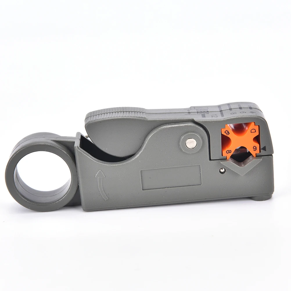 

ZLinKJ 1PCS 2017 New Household Tool Multifunction Rotary Coax Coaxial Cable Cutter Tool High Impact Material Wire Stripper Tools