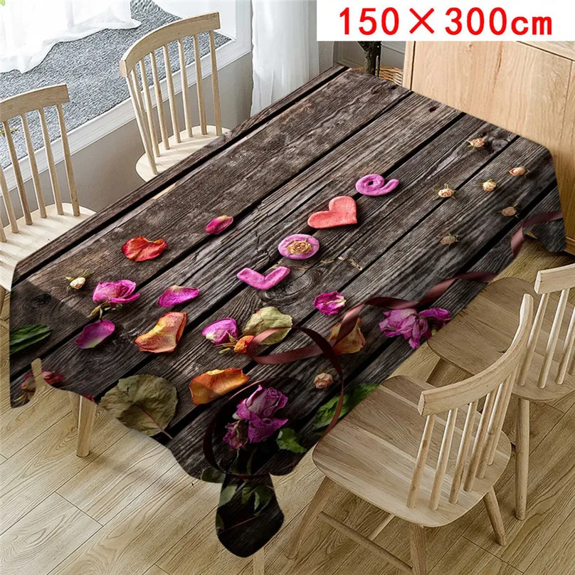 Wedding Valentine's Day romantic 3D tablecloth table cloth Dinner for Family Party Home Decortion 2019 NEW table cloth #5J07 (9)