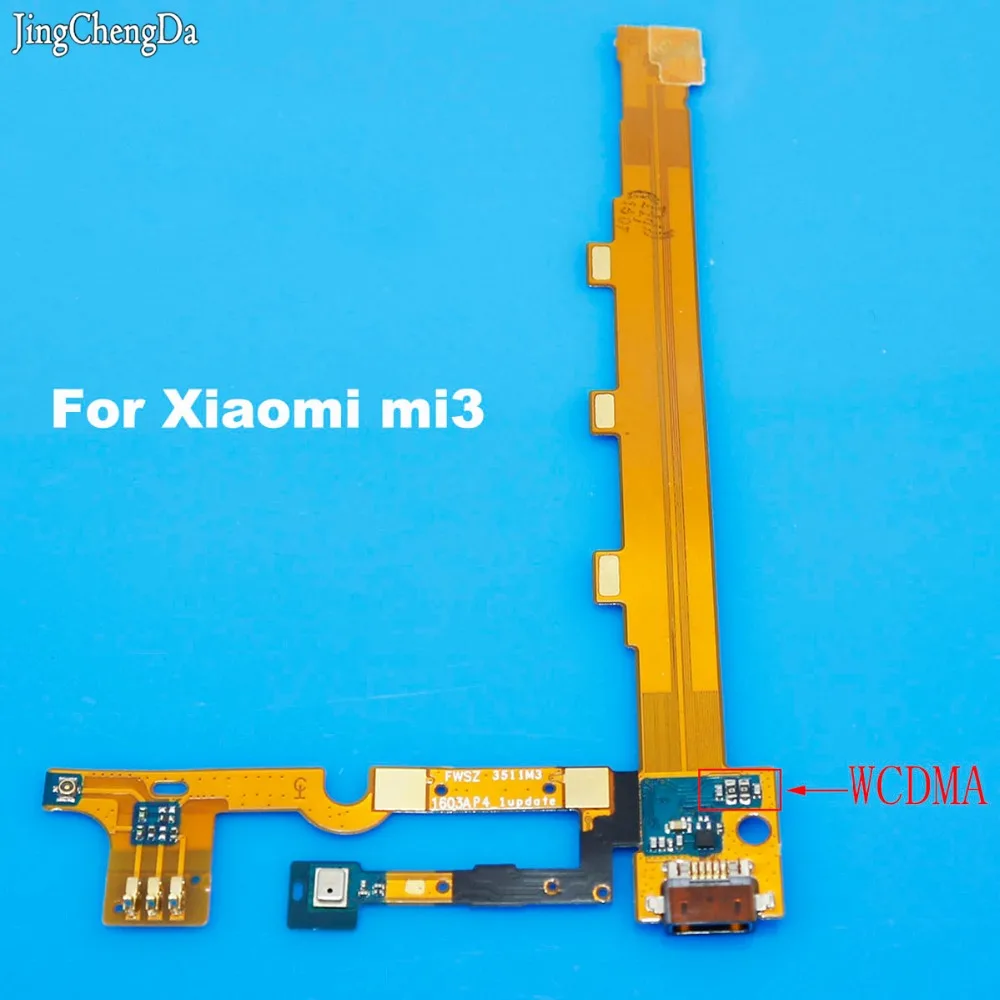 

JCD 1pcs For xiaomi 3 mi3 m3 Charger Charging port Dock USB Connector Data Flex Cable Headphone Jack Flex Ribbon