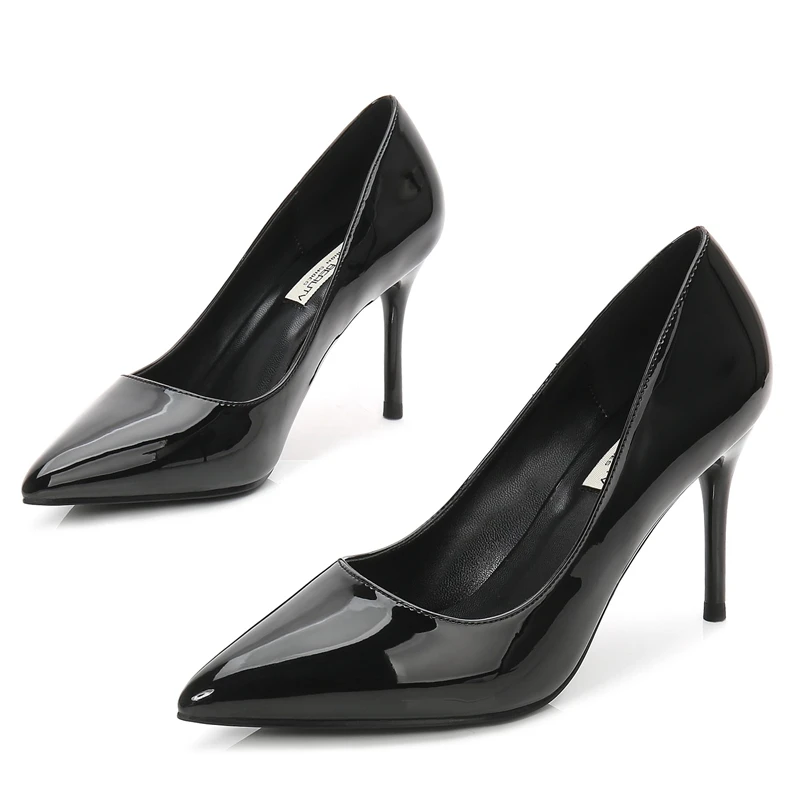 

Women High Heels Shoes Basic Pumps Lady Sexy Pointed Toe Wedding Shoes Genuine Leather Pumps Sheepskin Leather Shoes E0001
