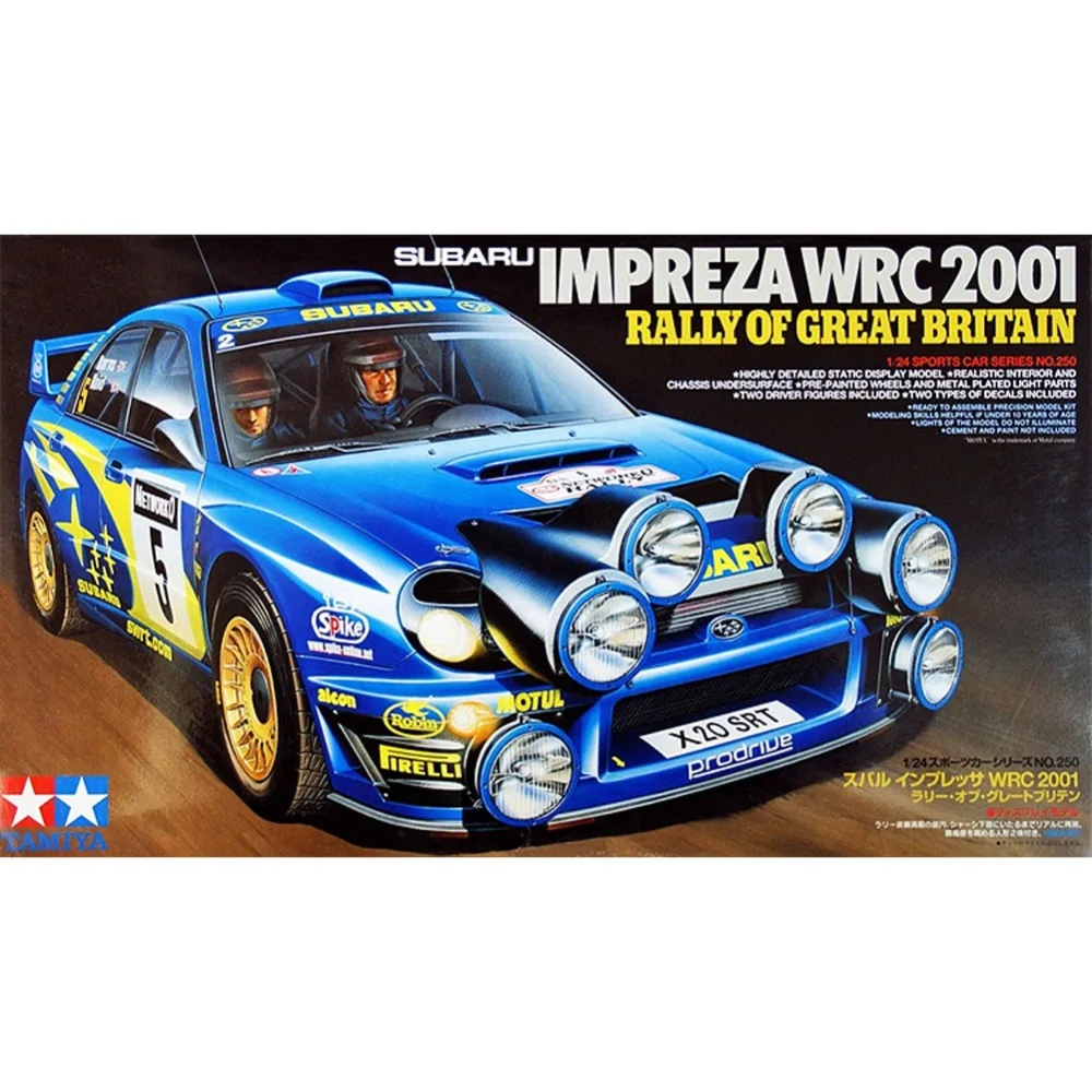 OHS Tamiya 24250 1/24 Impreza WRC 2001 ралли Великобритании масштабная сборка модели автомобиля