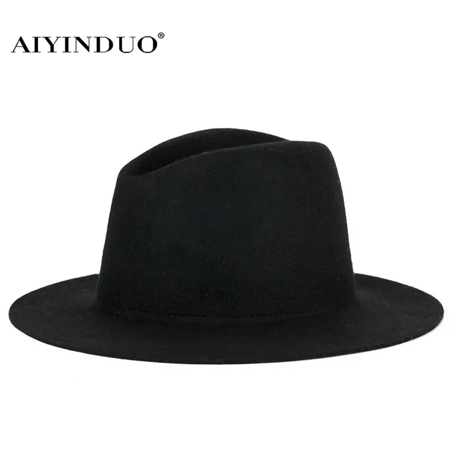 New Fashion European Style Women Men Vintage Wool Hats Classic Winter