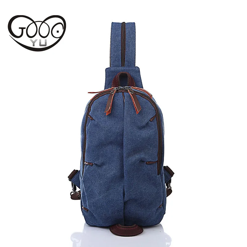 

GOOG.YU New canvas shoulder bags Caterpillar - shaped body wrinkle design mini backpack multi-functional canvas backpacks