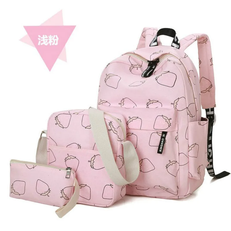 Mochila 3 шт./компл. модные женские рюкзаки Женская Повседневная дорожная сумка