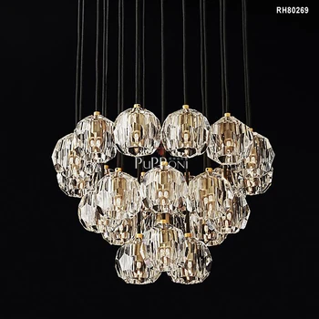 

RH Cristal Round luster Chandelier Crystal