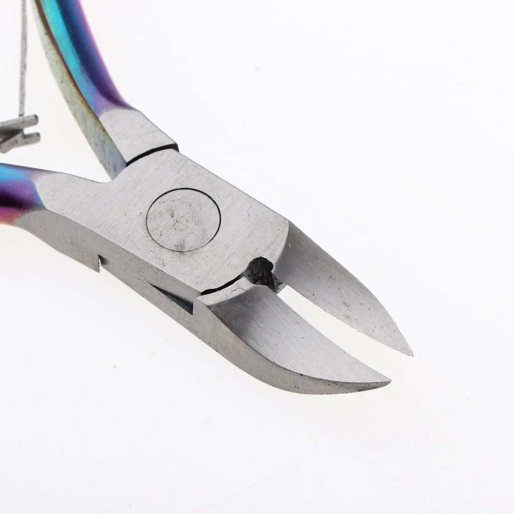 Professional Cuticle Nipper Nail Clipper Scissor Trimmer Cutter Manicure Sky Blue Eagle Mouth 10.8cm