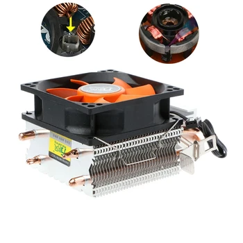 

2 Heatpipe Aluminium PC CPU Cooler Cooling Fan For Intel 775/1155 AMD 754/AM2