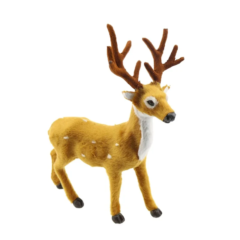 1 Pc Christmas Decoration Elk Plush Animal Toy Figurine