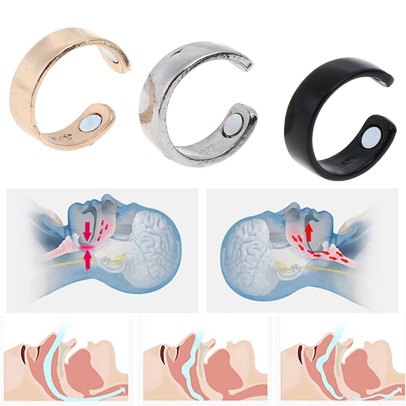 1 шт. титановый сплав анти храп кольцо лечение рефлексотерапия Анти Храп апноэ спящее устройство цена акции