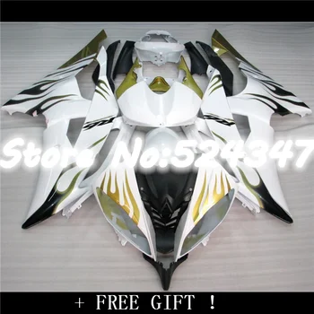 

Injection YZFR6 08-12 YZF R6 Gold flames White 08 09 10 11 12 YZF600 YZF-R6 2008 2009 2010 2011 2012 Fairing