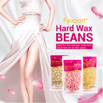 

100g/Pack Depilatory Hard Wax Beans Rose Flavor Body Leg Hair Removal Waxing Pellet Bikini Arm Hair Removal For Men and Women