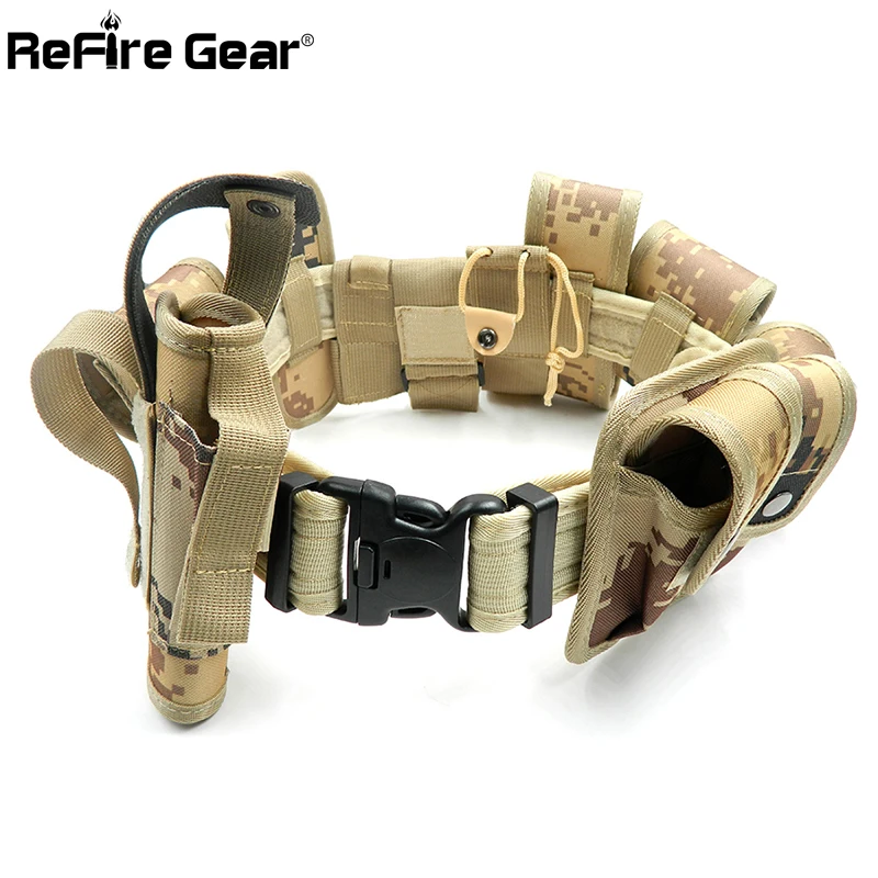 ReFire Gear 10 в 1 Молл SWAT военная техника тактический пояс для мужчин армейский
