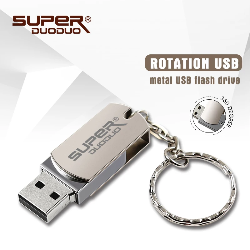 Высокоскоростной флеш накопитель 32 ГБ серебристый металлический USB 2 0 4 8 16 64 USB2.0