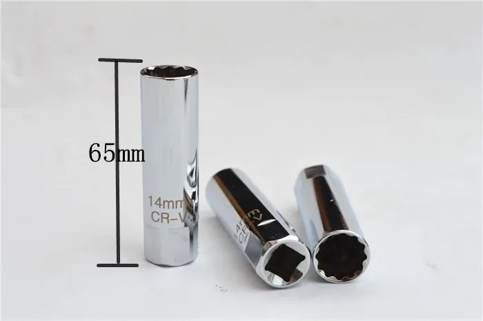 

High strength magnetic spark plug socket wrench 3/8 16MM 14MM Spark Plug Socket Magnetic Removal Tool