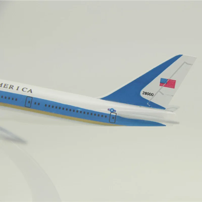 16 см 1:400 самолет Boeing B747-300 модель ВВС один с базовым сплавом самолет коллекционный дисплей игрушка модель