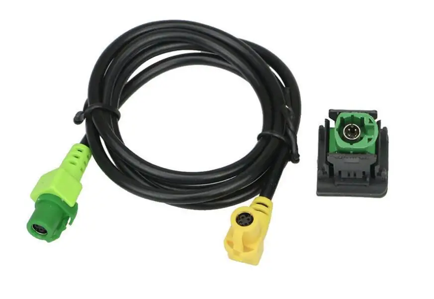 RCD510 RNS315 USB кабель с переключателем для VW Golf MK5 MK6 VI 5 6 Jetta CC Tiguan Passat B6|Кабели адаптеры