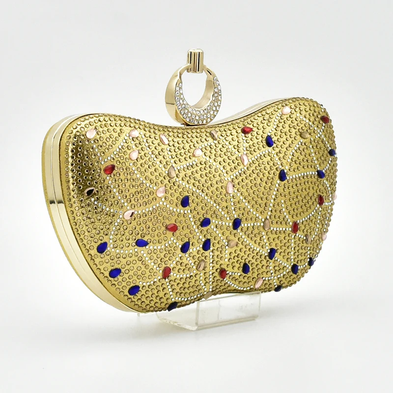 Um Spiel grün königliches Gold Blau Frauen Schuh Tasche Gold silber Mit Italienische Strass Afrikanische Verziert Und Schuhe Taschen Set Passenden rot In orange qwFwCIpXx