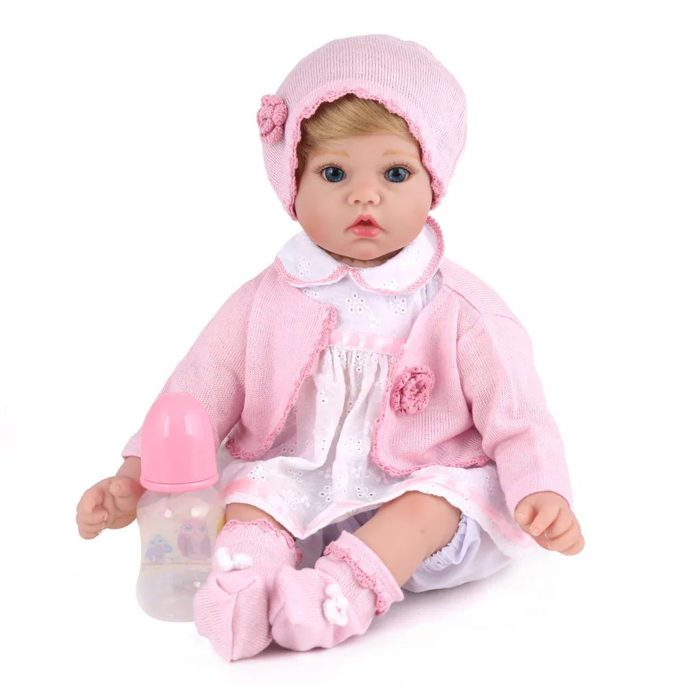 50 cm doll reborn Cute Silicone Baby Dolls Lifelike bebe reborn
