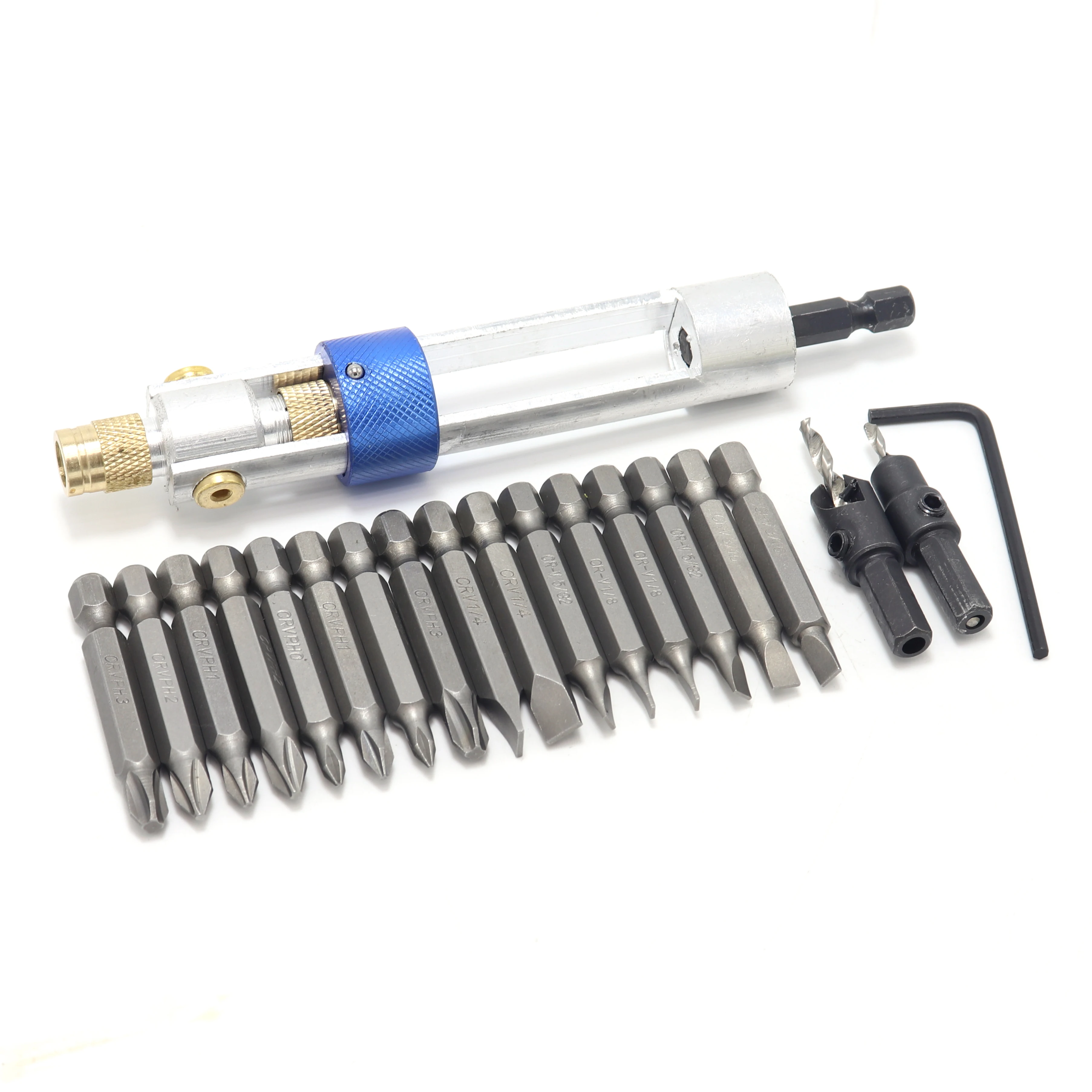 20-piece high-speed steel countersunk screwdriver convert double support quick change | Инструменты